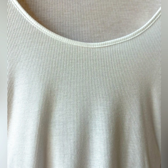 Wild Fable White Ribbed Scoop Neck Top crop - Picture 6 of 15
